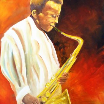 Painting titled "jazz 3" by Jean Gaborieau, Original Artwork