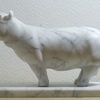 Skulptur mit dem Titel "Carrara Marble Wild…" von Jean-Michel Garino, Original-Kunstwerk, Stein