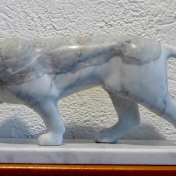 Sculpture titled "Carrara Marble Wild…" by Jean-Michel Garino, Original Artwork, Stone