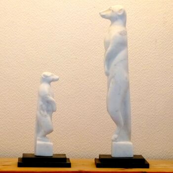 Sculpture titled "Carrara Marble Wild…" by Jean-Michel Garino, Original Artwork, Stone