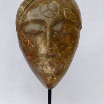 Sculpture intitulée "French Marble - Afr…" par Jean-Michel Garino, Œuvre d'art originale, Pierre