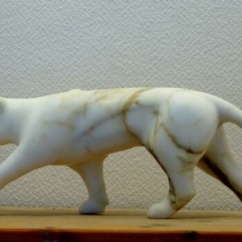 Escultura intitulada "Carrara Marble - Pa…" por Jean-Michel Garino, Obras de arte originais, Pedra