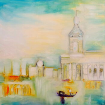 Pintura intitulada "Venise" por Jean-Michel Liewig, Obras de arte originais, Outro
