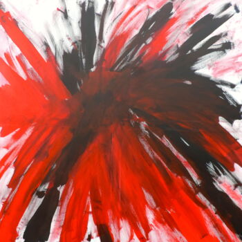 Malerei mit dem Titel "Explosion" von Jean-Michel Liewig, Original-Kunstwerk, Öl