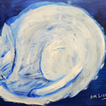 Painting titled "Chat rond" by Jean-Michel Liewig, Original Artwork