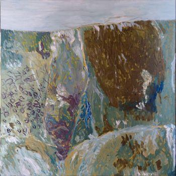 Painting titled "paysage-2014-mixte-…" by Jean-Noël Bouet, Original Artwork, Acrylic