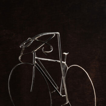 Sculpture titled "Le sprinter" by Jean Patrick, Original Artwork, Metals