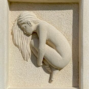Γλυπτική με τίτλο "IMAGINE" από Jean-Paul Baudry, Αυθεντικά έργα τέχνης, Πέτρα