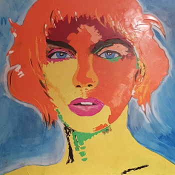 Painting titled "COLINE" by Jean-Paul Bedel, Original Artwork, Acrylic