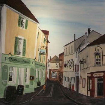 Pintura titulada "Dans les rues de ST…" por Jean Paul Bourles, Obra de arte original, Acrílico