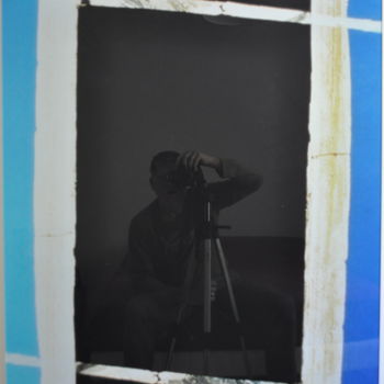摄影 标题为“Hommage à Nicolas d…” 由Jean Paul Chenaud, 原创艺术品, 电影摄影 安装在玻璃上