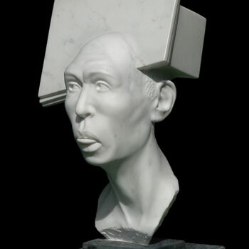 Sculptuur getiteld "Homo Erectus" door Jean-Paul Daire, Origineel Kunstwerk