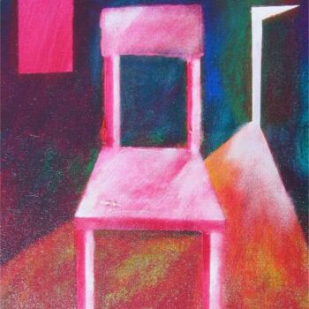 Peinture intitulée "La chaise rose" par Jean-Paul Daragon, Œuvre d'art originale