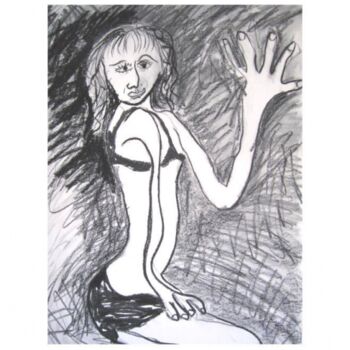 Peinture intitulée "la jeune fille" par Jean-Paul Daragon, Œuvre d'art originale