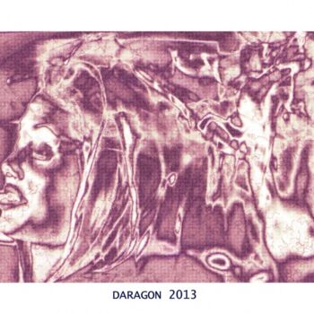 「daragon2013020mars0…」というタイトルの絵画 Jean-Paul Daragonによって, オリジナルのアートワーク