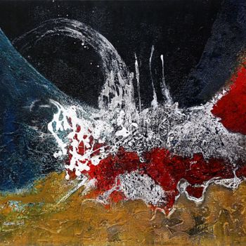 Malerei mit dem Titel "La Tourmente" von Gipéhel, Original-Kunstwerk, Acryl