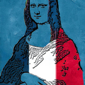 Fotografía titulada "la-joconde-23-trico…" por Jean-Paul Martin, Obra de arte original
