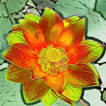Fotografia zatytułowany „257b15-lotus.jpg” autorstwa Jean-Paul Martin, Oryginalna praca