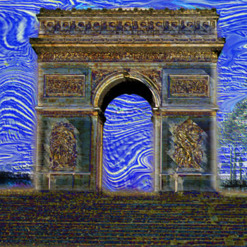 Fotografia intitolato "161-arc-de-triomphe…" da Jean-Paul Martin, Opera d'arte originale