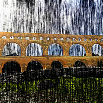 Photographie intitulée "p1010591f-pont-du-g…" par Jean-Paul Martin, Œuvre d'art originale