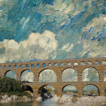 Fotografía titulada "p1010599c-pont-du-g…" por Jean-Paul Martin, Obra de arte original