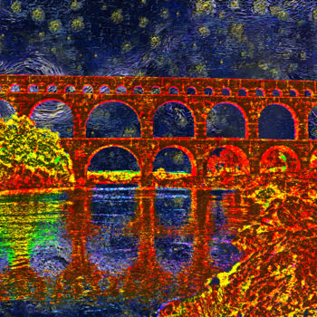 Fotografia intitulada "p1010597fa-pont-du-…" por Jean-Paul Martin, Obras de arte originais
