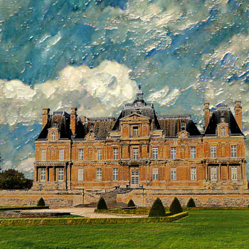 Digitale Kunst getiteld "château de Maisons-…" door Jean-Paul Martin, Origineel Kunstwerk, Foto Montage