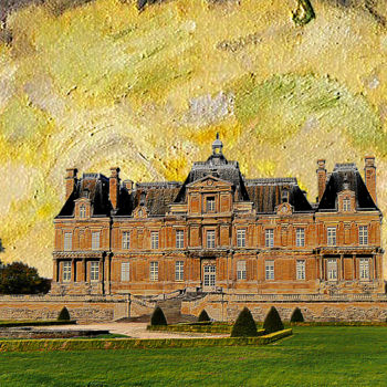 Arte digital titulada "chateau-de-maisons-…" por Jean-Paul Martin, Obra de arte original, Foto-montaje
