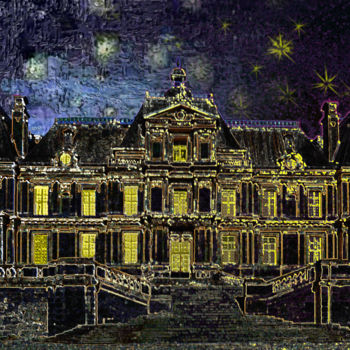 Artes digitais intitulada "château de Maisons-…" por Jean-Paul Martin, Obras de arte originais, Foto Montagem