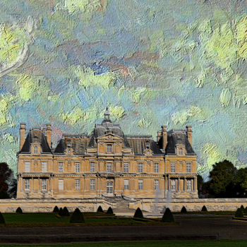 Arts numériques intitulée "chateau-de-maisons-…" par Jean-Paul Martin, Œuvre d'art originale, Photo montage