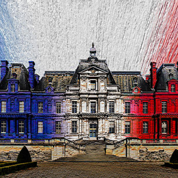 Arte digital titulada "château de-Maisons-…" por Jean-Paul Martin, Obra de arte original, Trabajo Digital 2D