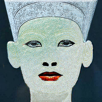 Цифровое искусство под названием "nefertiti-49.jpg" - Jean-Paul Martin, Подлинное произведение искусства, Фотомонтаж