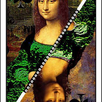 Digital Arts titled "la-joconde-278-dame…" by Jean-Paul Martin, Original Artwork