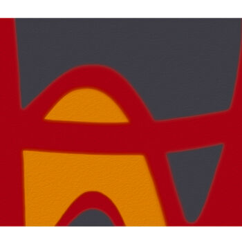 제목이 "La barrière rouge"인 디지털 아트 Jean Paul Pierozzi로, 원작, 디지털 페인팅
