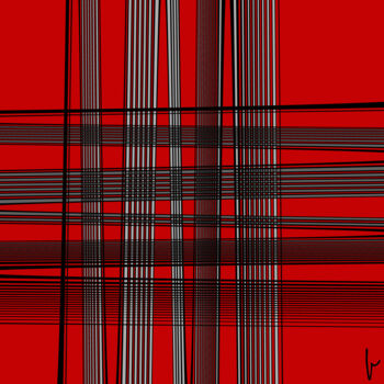 Digital Arts titled "Entre les lignes" by Jean Paul Pierozzi, Original Artwork, Digital Painting