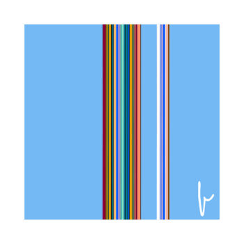 Digitale Kunst mit dem Titel "Color Stripes" von Jean Paul Pierozzi, Original-Kunstwerk, 2D digitale Arbeit