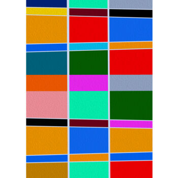 Digital Arts titled "Colorful fake squar…" by Jean Paul Pierozzi, Original Artwork, Digital Painting