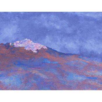 Digital Arts titled "Il Monte Rosa" by Jean Paul Pierozzi, Original Artwork, Digital Painting