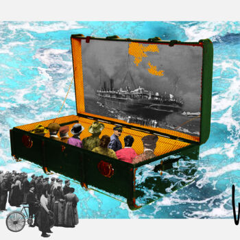Digital Arts titled "Bon voyage" by Jean Paul Pierozzi, Original Artwork, Digital Painting