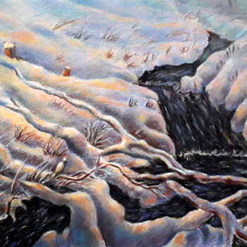 Pittura intitolato "Mélodie hivernale" da Jean-Paul Ramon, Opera d'arte originale, Pastello