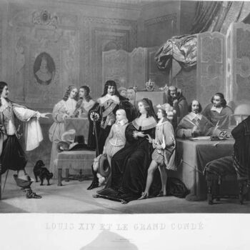 印花与版画 标题为“Louis XIV et Le Gra…” 由Jean-Paul Raphaël Sinibaldi, 原创艺术品, 光刻技术