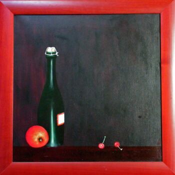 Pittura intitolato "mousse de pomme" da Jean Paul Tersin, Opera d'arte originale