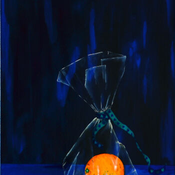 Peinture intitulée "orange-bleue-jpeg.j…" par Jean Paul Tersin, Œuvre d'art originale, Huile