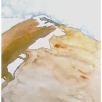 Peinture intitulée "EN GRIMPANT SUR LA…" par Jean-Paul Vignes, Œuvre d'art originale, Aquarelle