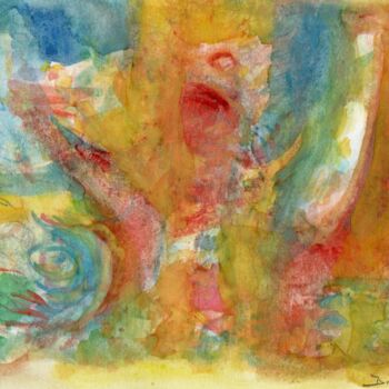 Peinture intitulée "Vents de Couleurs 1" par Jean-Philippe Degraeve, Œuvre d'art originale, Aquarelle