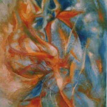 Картина под названием "Coeur de lumière" - Jean-Philippe Degraeve, Подлинное произведение искусства, Масло