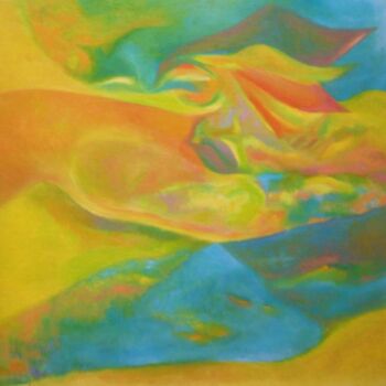Peinture intitulée "L'énigme des sables" par Jean-Philippe Degraeve, Œuvre d'art originale, Huile