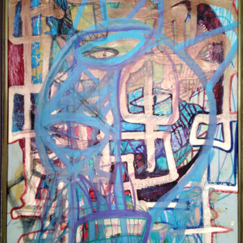 Malarstwo zatytułowany „StigmatA” autorstwa Jean Philippe Desmoulins, Oryginalna praca, Akryl Zamontowany na Karton