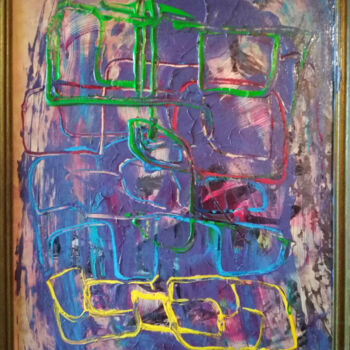 Painting titled "Sonora" by Jean Philippe Desmoulins, Original Artwork, Oil Mounted on Wood Stretcher frame