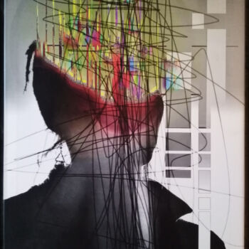 Картина под названием "Orage Cérébral" - Jean Philippe Desmoulins, Подлинное произведение искусства, Манипулированная фотогр…